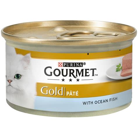 Gourmet Gold Cat Food Pate with Ocean Fish 85g - Tinned Cat Food - Farm ...