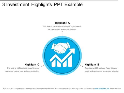 investment highlights   powerpoint  template