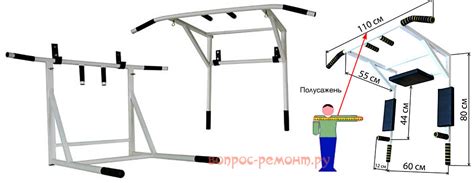 Турник: домашний, уличный, для накачки и гимнастики – варианты, схемы ...