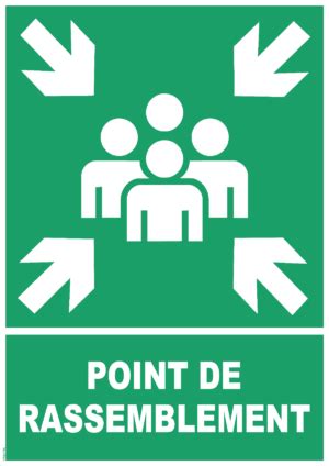 Panneaux POINT DE RASSEMBLEMENT 100 X 100 Securplan