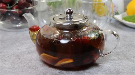 Чай с вишней – рецепт вкусного зимнего чая (видео и фото)