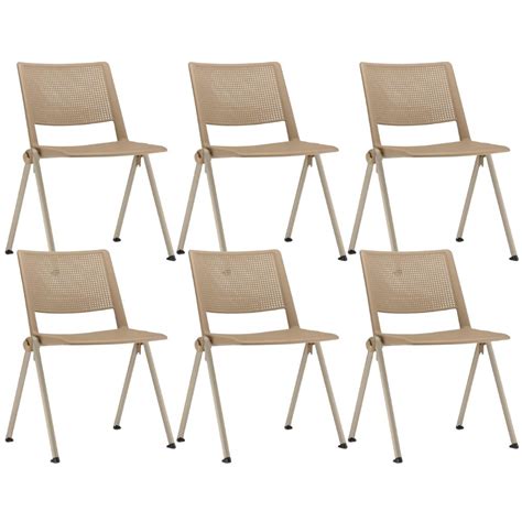 Kit Cadeiras Empilh Vel Fixa Lift F Base A O Nude Lyam Decor Cadeiras Recepcao Lyam Decor