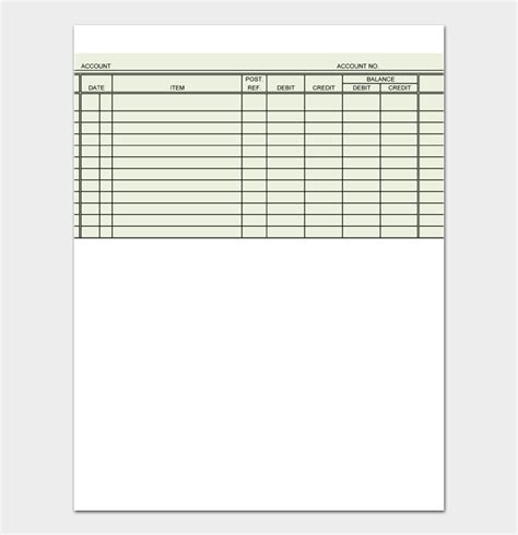 20 Free General Ledger Templates Word Excel Docformats