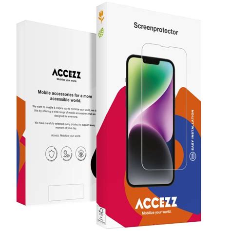 Accezz Gehard Glas Full Cover Screenprotector Voor De Iphone Pro Max