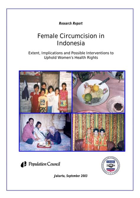 Female Circumcision In Indonesia Population Council