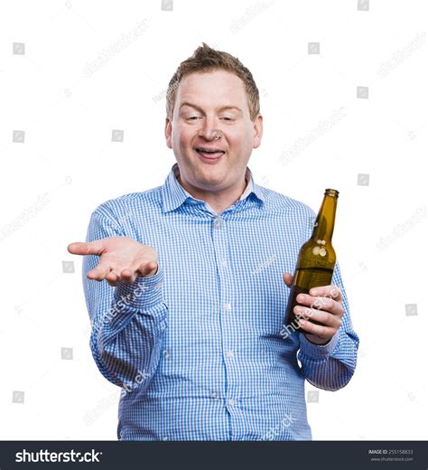 Funny Young Drunk Man Holding Beer Stock Photo 255158833 | Shutterstock