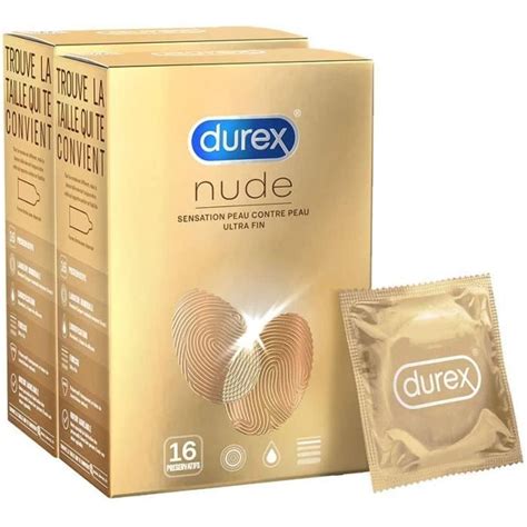 Préservatifs Durex Nude Sensation Peau contre Peau 32
