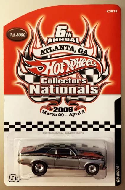 HOT WHEELS 6TH Annual Collectors Nationals 2006 RLC 68 Chevy Nova 1 De 3000 EUR 57 21 PicClick FR