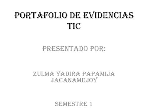 Calaméo Portafolio De Evidencias Tic