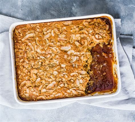 Caramel Self Saucing Pudding Recipe With Coconut Olivemagazine