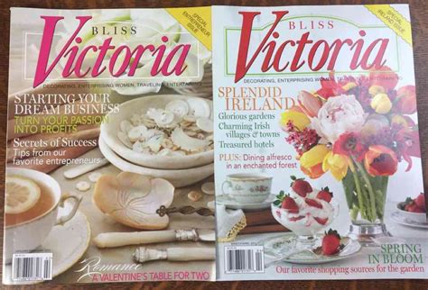 Lot Of 6 Victoria Bliss Magazines Vintage 2011 Complete Year Back