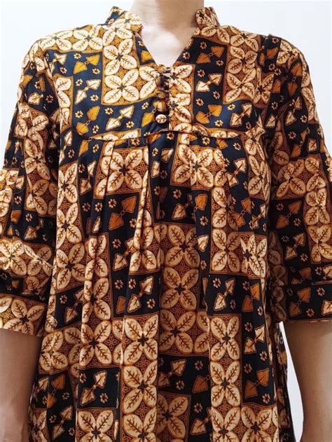 FREE ONGKIR JABODETABEK HARGA NET NEGO Dress Batik Katun Model Jeblos