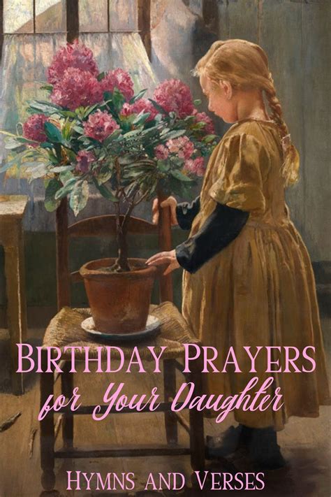 Birthday Prayers For Your Daughter Hymns And Verses