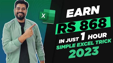 Excel Trick To Earn Rs In Just Hour Picture To Excel