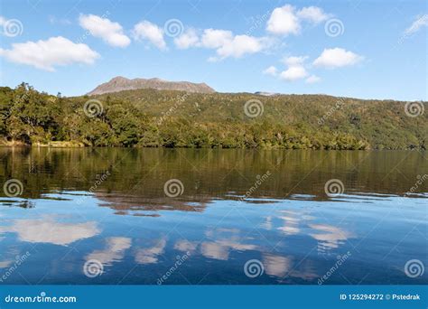 Lake Tarawera with Mount Tarawera in New Zealand Stock Photo - Image of ...