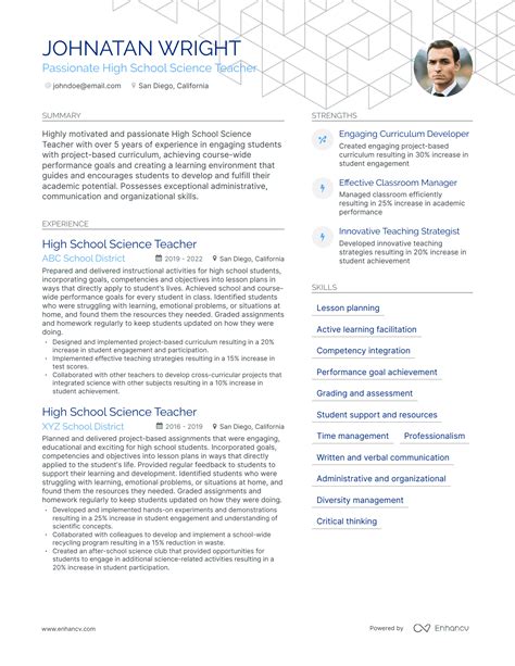 Resume For High School Achievements