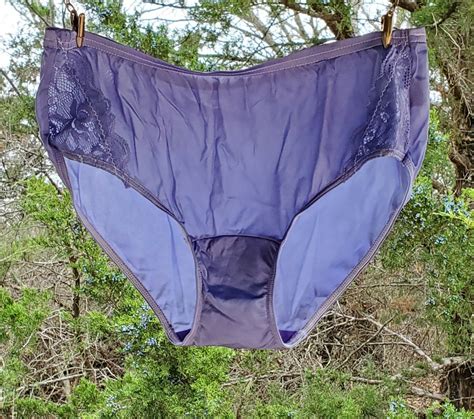 Shadowline Floral Lace Bikini Panty Silky Nylon S P Gem