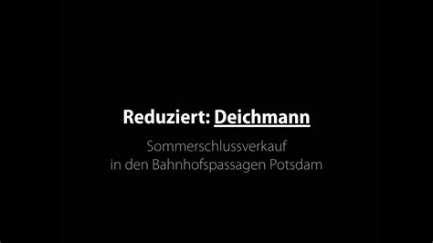 Sommerschlussverkauf Bei Deichmann In Den Bahnhofspassagen Potsdam