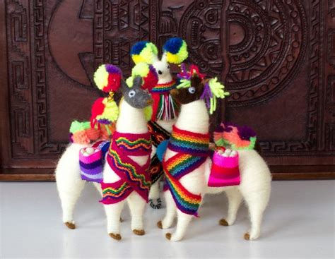 Andean Llama Ornament Ethnic Decoration 55 In Tall Psperu