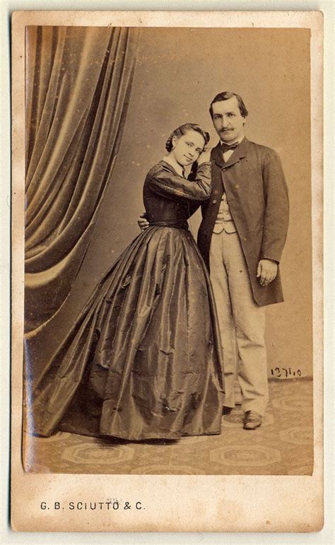 Genova 1860 1869ca Victorian Couple Vintage Portraits Vintage Pictures