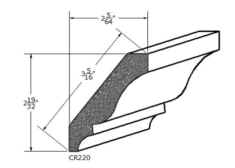 CR220 – Classic Crown Moulding | The Tongue and Groove Store