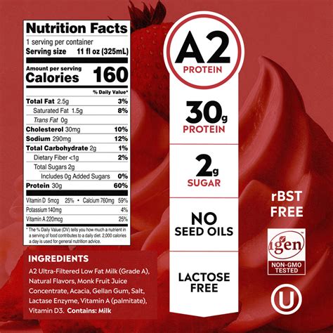 Pioneer Pastures A2 Protein Shakes 30g Protein And 2g Sugar
