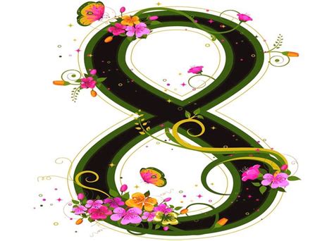 Цифра 8 в картинках для детей. Лёгкие рисунки для срисовки.