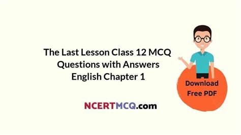 The Last Lesson Class 12 Mcq Questions With Answers English Chapter 1