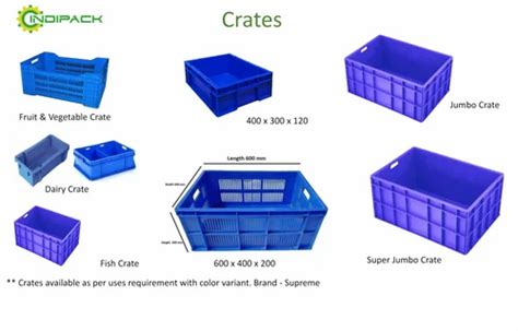 Rectangular Blue Plastic Crate X X For Industrial At Rs In