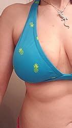 Amazon Amazon Essentials Women S Light Support Tie Halter Bikini Swimsuit Top Available In