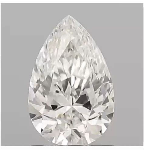 Silver Pear Shaped Diamond, 0.15 Carat, Size: 4x3mm at Rs 20000/piece ...