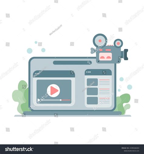 Video Design Editing Software Video Post Stock Vector (Royalty Free