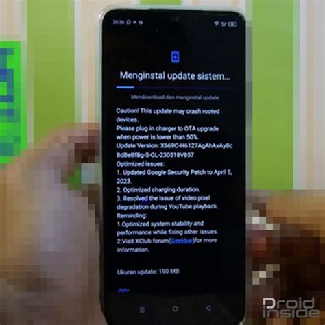 Cara Update Sistem Ke Versi Terbaru Hp Infinix Hot I Droidinside