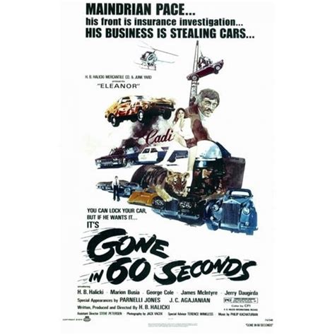 Pop Culture Graphics Mov170656 Gone In 60 Seconds Movie Poster 11 X 17