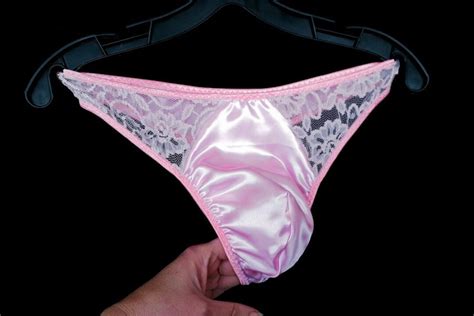 Satin Panties For Men Sissy Panties Crossdresser Transgender Lingerie Sissy Cuckold Pink