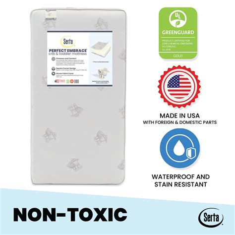 Serta Perfect Embrace Crib and Toddler Mattress – Delta Children