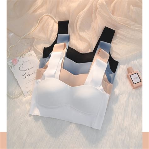 New Product Simple Seamless Youth Girl Lingerie Comfort Thin Cup Wireless Women Bra Vest Style