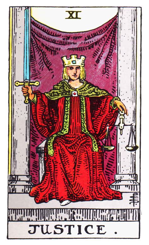 justice tarot card meaning  readings verdict