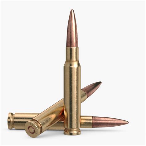 bullet shell rifle   model obj cd freed