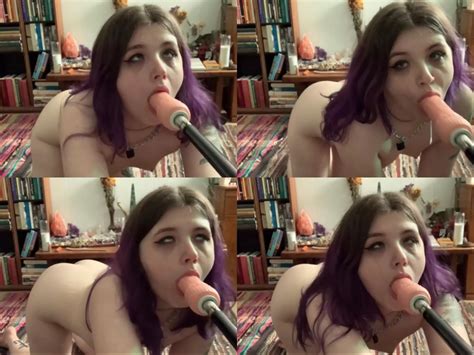 Working On My Throat Fuck Skills With My Fuck Machine Nudes Gothsluts Nude Pics Org