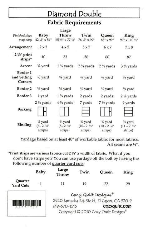 Diamond Double Quilt Pattern Cozy Quilt Designs Daniela Stout
