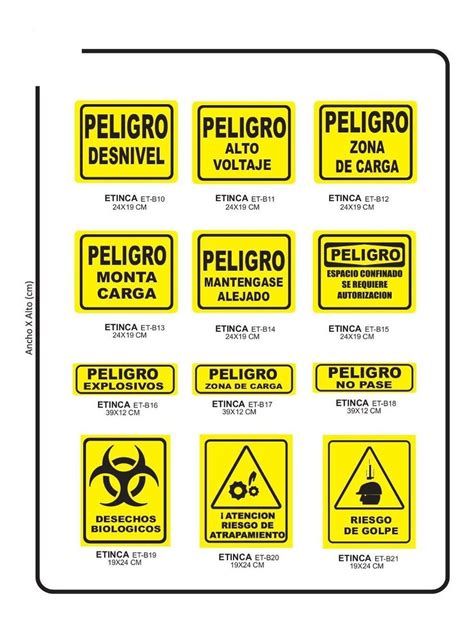 Señalización Industrial Avisos Señales Seguridad MercadoLibre