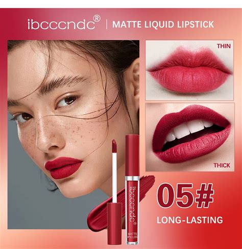 Ibcccndc Sexy Red Matte Velvet Lip Tint Nude Waterproof Long Lasting Nonstick Cup Gloss Shopee