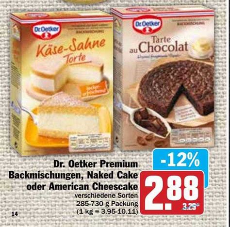 Dr Oetker Premium Backmischungen Oder Naked Cake Angebot Bei Dodenhof