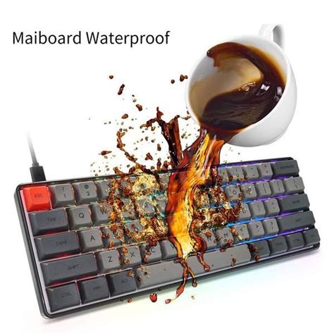 Skyloong Sk Keys Hot Swappable Mechanical Keyboard With Rgb Backlit Nkro Water Resistant