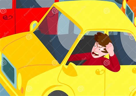 Man With Road Rage Stock Vector Illustration Of Screaming 59933519