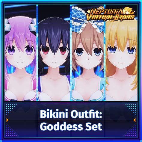 Neptunia Virtual Stars Bikini Outfit Goddess Set DLC