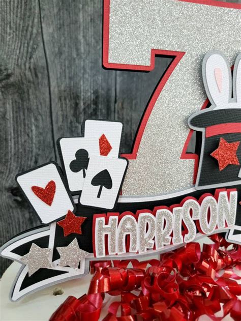 Magician Themed Cake Topper Magic Cake Topper Magician Etsy