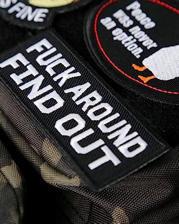Amazon OCQOTAT Fuck Around And Find Out Patches Pack Funny Tactical Morale Patches
