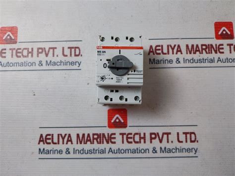 Abb Ms 325 Manual Motor Starter Aeliya Marine